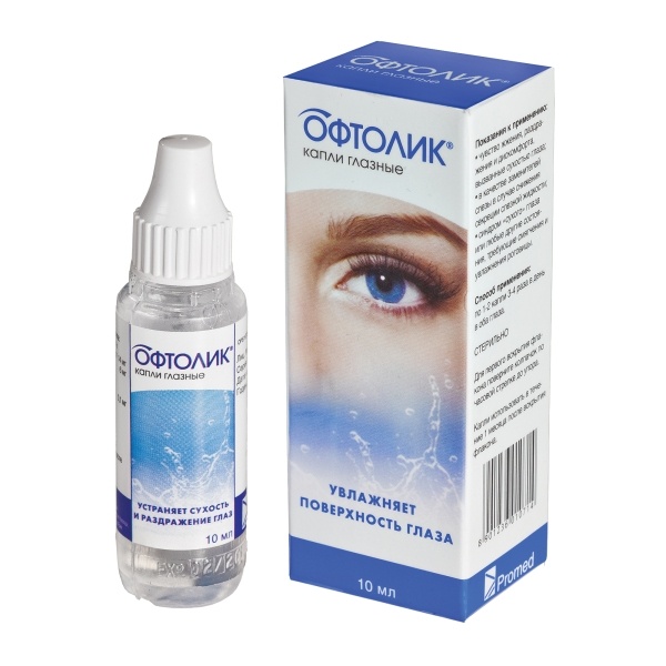 Глазные капли Офтолик: показания к использованию, состав и инструкция .